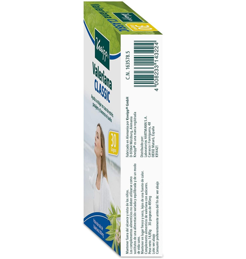 Valeriana Classic (30 Grageas) - Kneipp