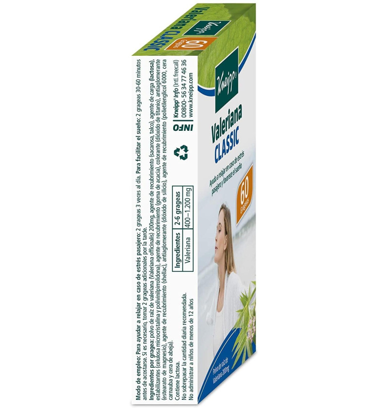 Valeriana Classic (60 Grageas) - Kneipp