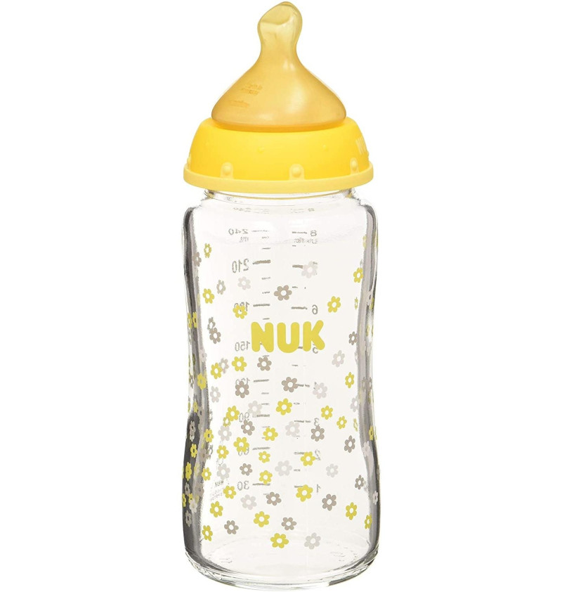 Biberon Cristal Latex - Nuk First Choice (1M 240 Cc)