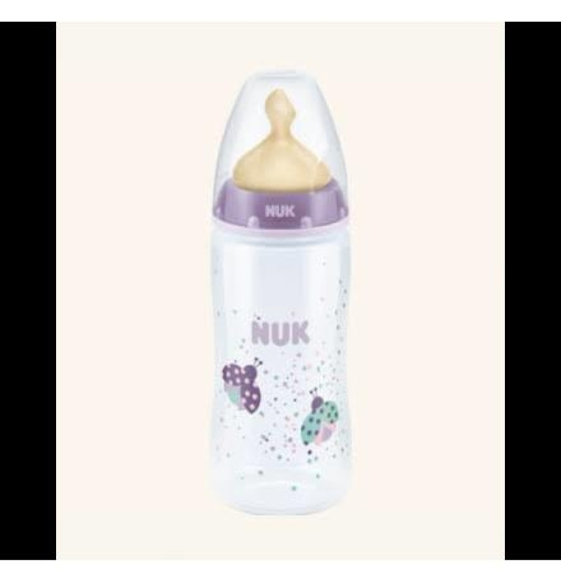 Biberon Pp Latex - Nuk First Choice (300 Cc Leche T-1 M)