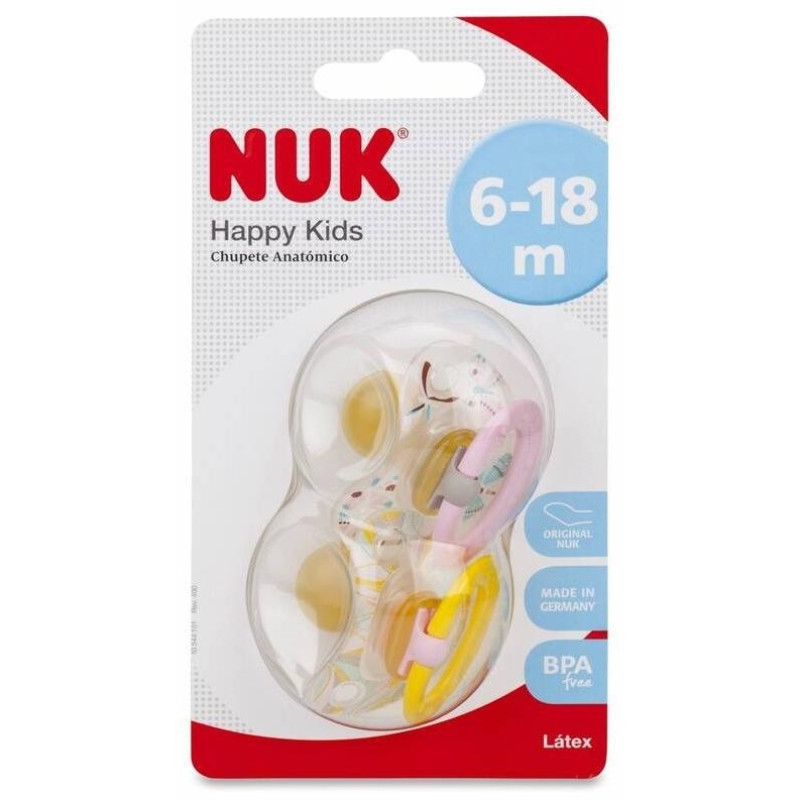 Chupete Classic Látex 6 - 18 Meses, 2 Unidades - Nuk