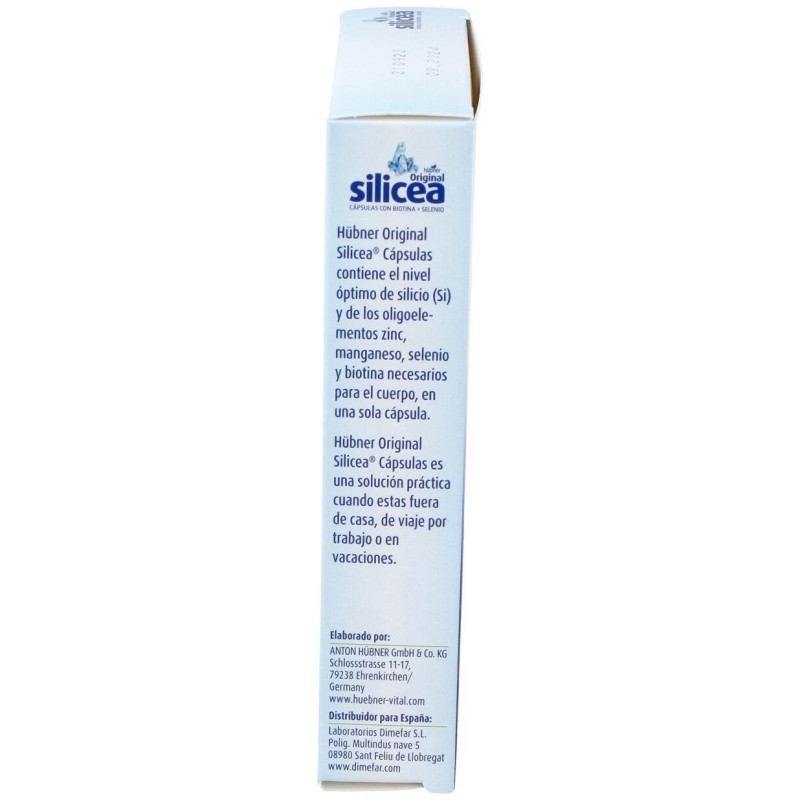 Hübner Silicea + Biotina + Selenio 30 Cáps - Dimefar