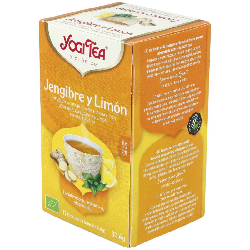 Jengibre y Limon 17infusiones - Yogi Tea