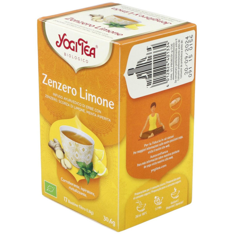 Jengibre y Limon 17infusiones - Yogi Tea