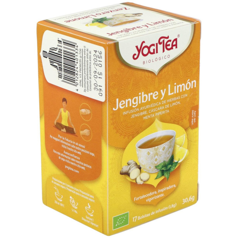 Jengibre y Limon 17infusiones - Yogi Tea