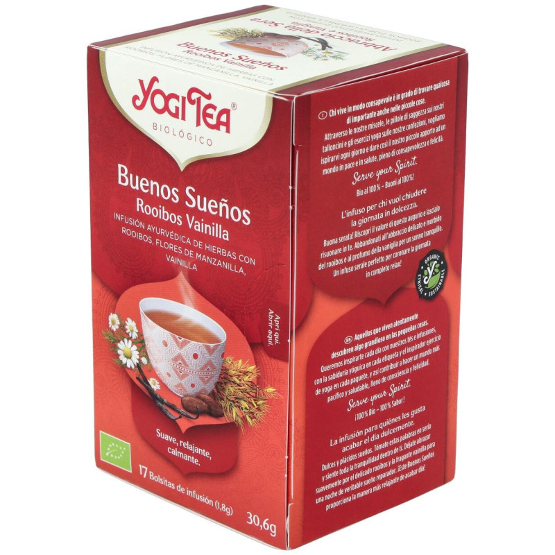 Buenos Sueños Rooibos Vainilla 17 Bolsitas - Yogi Tea