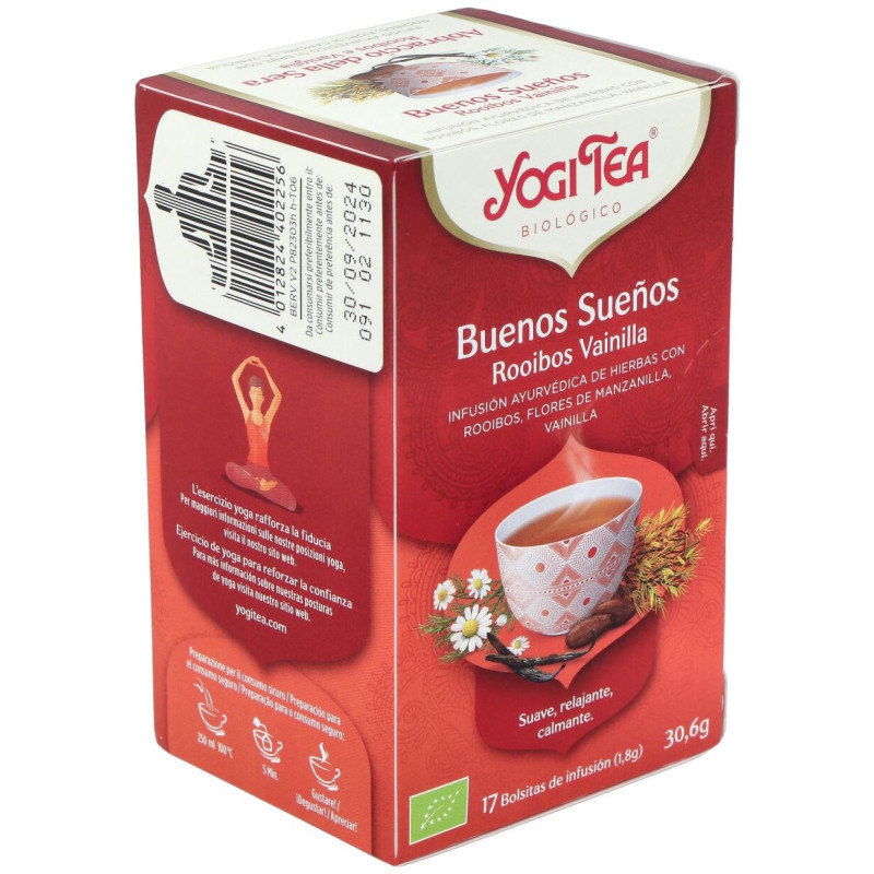 Buenos Sueños Rooibos Vainilla 17 Bolsitas - Yogi Tea