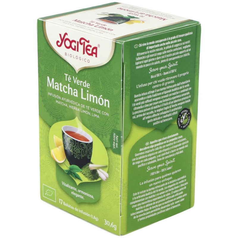 Te Verde Matcha Limon 17infusiones - Yogi Tea