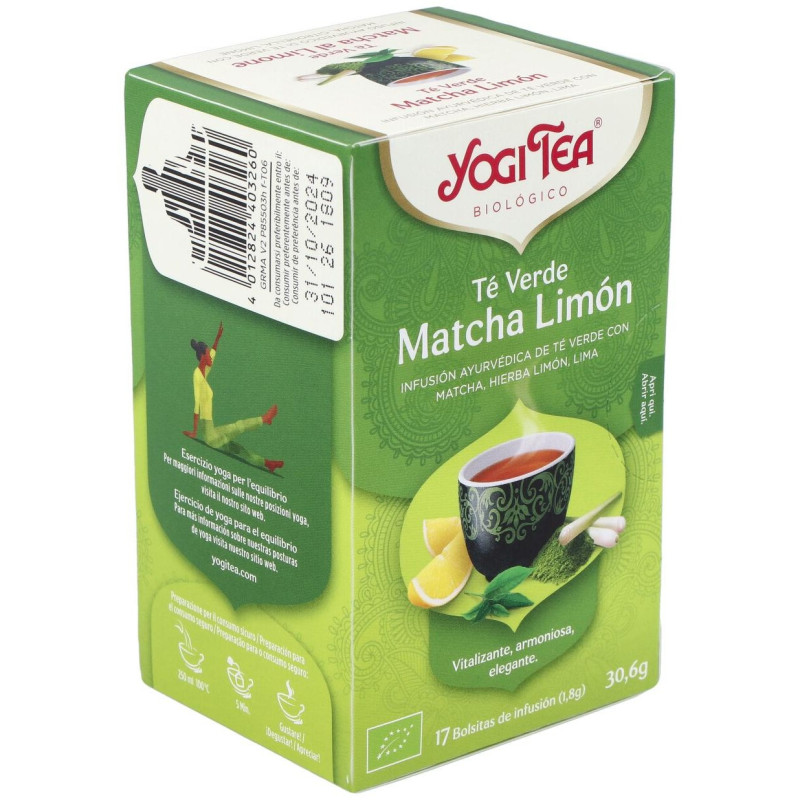 Te Verde Matcha Limon 17infusiones - Yogi Tea