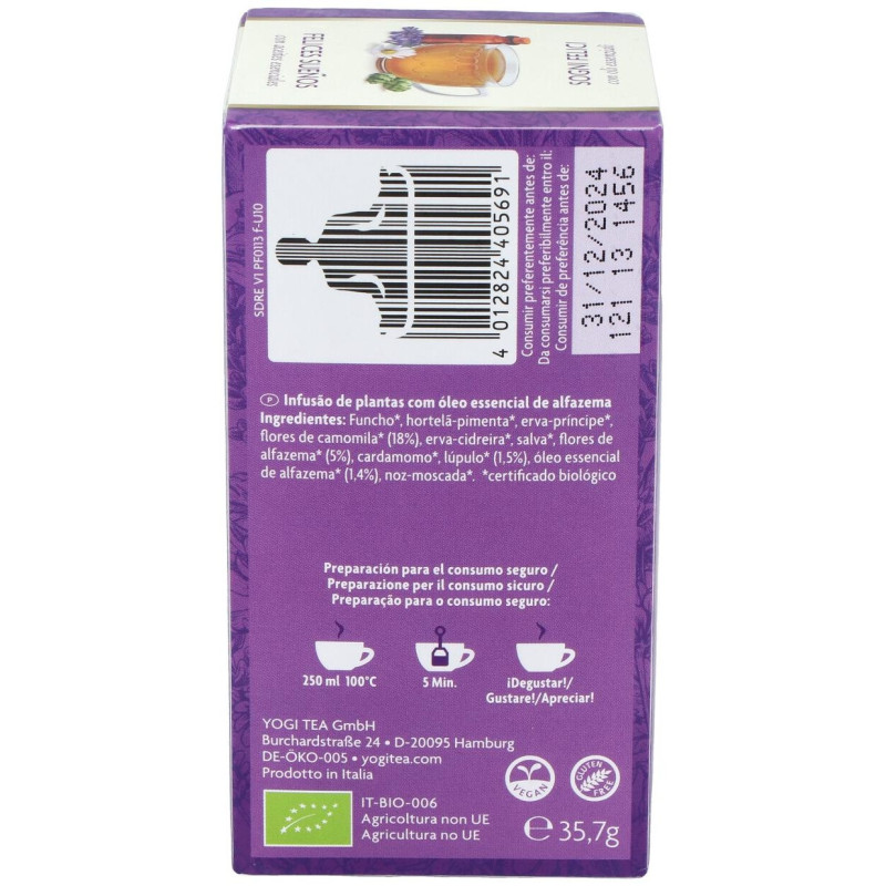Felices Sueños para los Sentidos 17inf - Yogi Tea