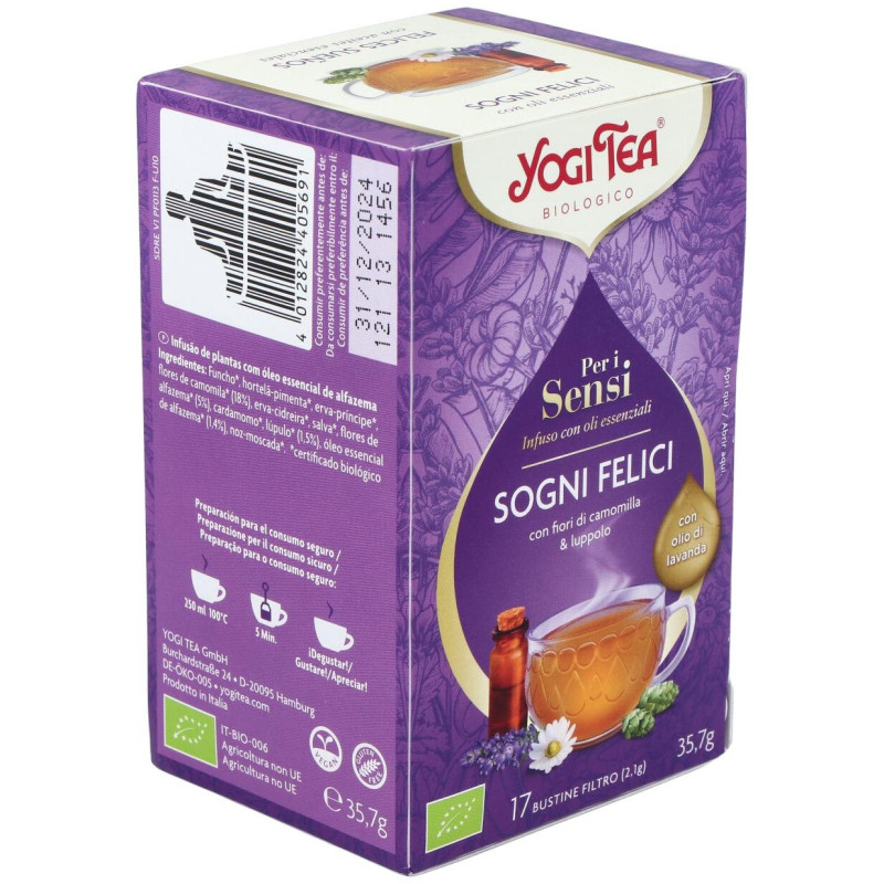 Felices Sueños para los Sentidos 17inf - Yogi Tea