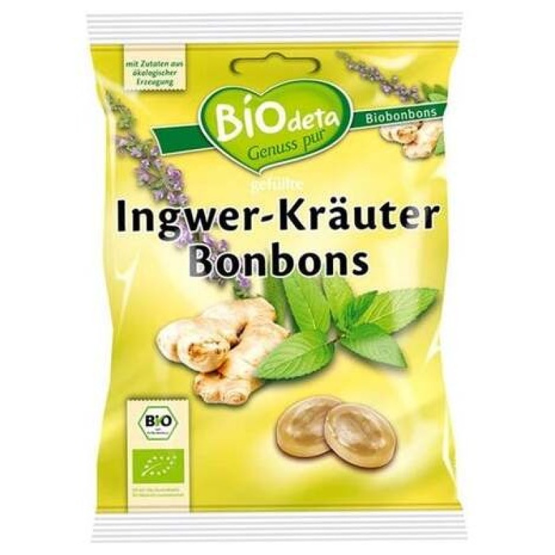 Caramelos de Jengibre y Hierbas 75gr. Bio - Biodeta