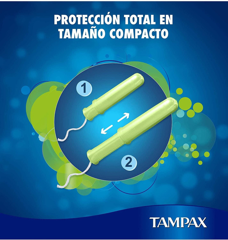 Tampax Compak Tampon 100%Algodon (Super 22 U)