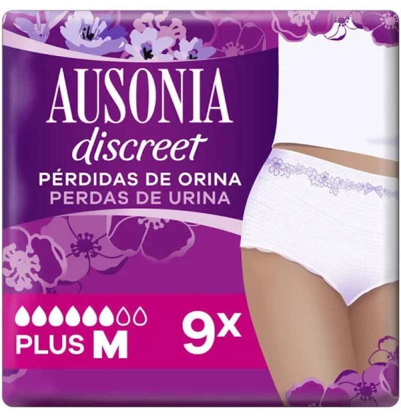 Absorbente Incontinencia Orina Muy Ligera - Ausonia Discreet Pants (8 Unidades Talla Mediana) - Procter&gamble España S.a