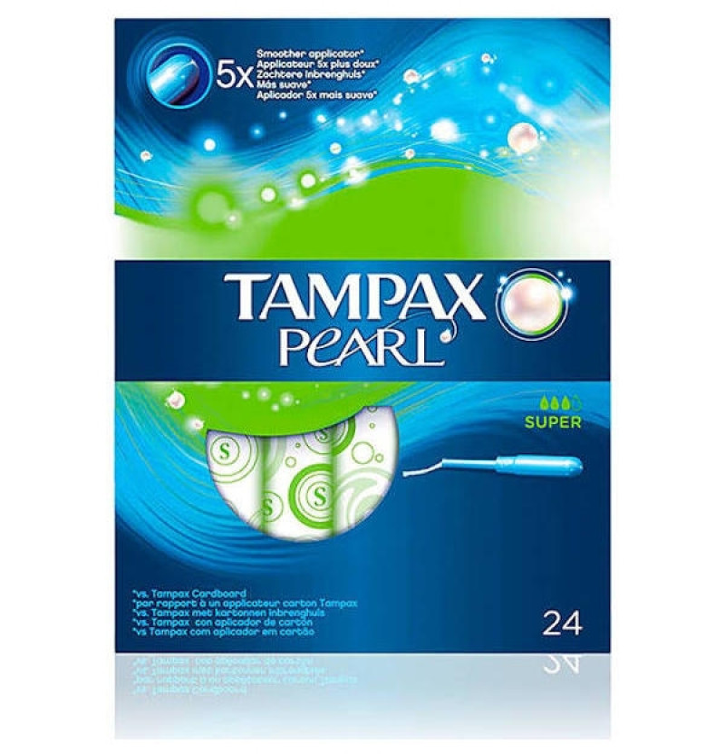Tampax Pearl Tampon 100%algodon (super 24 U) - Procter&gamble España S.a