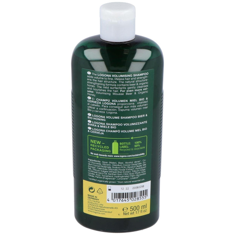 Champu Volumen Miel Y Cerveza 500Ml. 2
