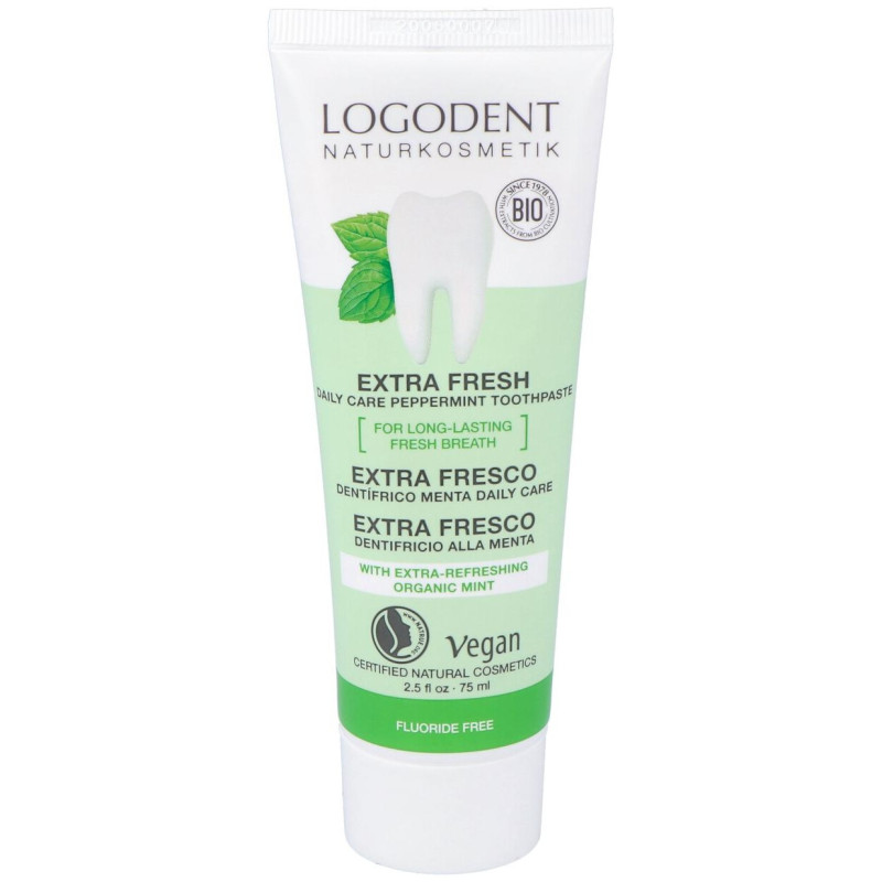 Dentifrico Extra Fresco Menta Daily Care 75ml - Logona