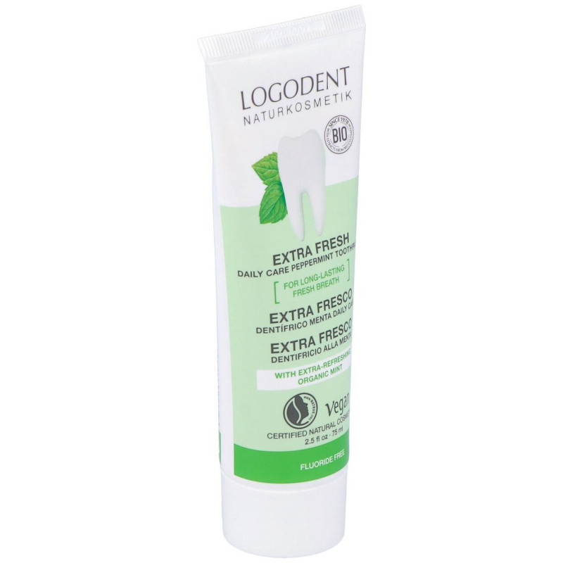 Dentifrico Extra Fresco Menta Daily Care 75ml - Logona