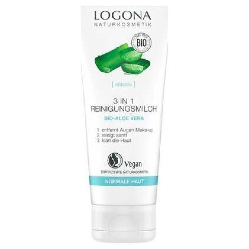 Logona Leche Limpiadora 3 En 1 Aloe Vera 100Ml