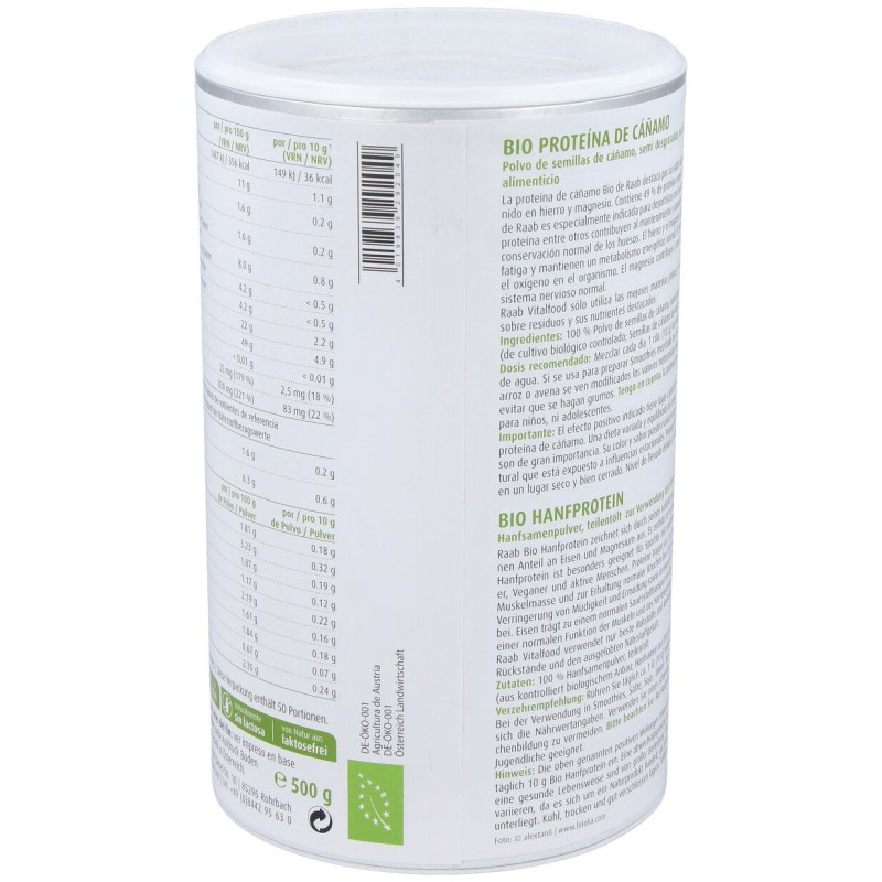 Proteina De Cañamo Natural 500Gr. Bio