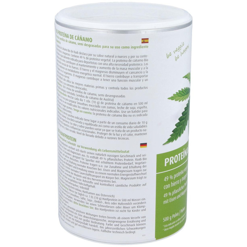 Proteina De Cañamo Natural 500Gr. Bio