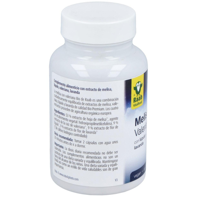Raab Vitalfood Melisa Valeriana Lupulo 60Caps