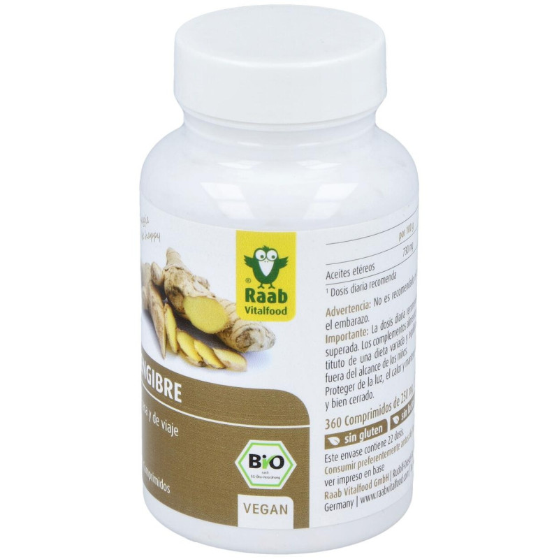 Raab Jengibre 160comp Bio - Raab Vitalfood