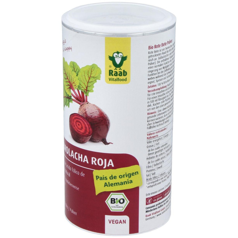 Remolacha Roja Polvo 250gr. Bio - Raab Vitalfood