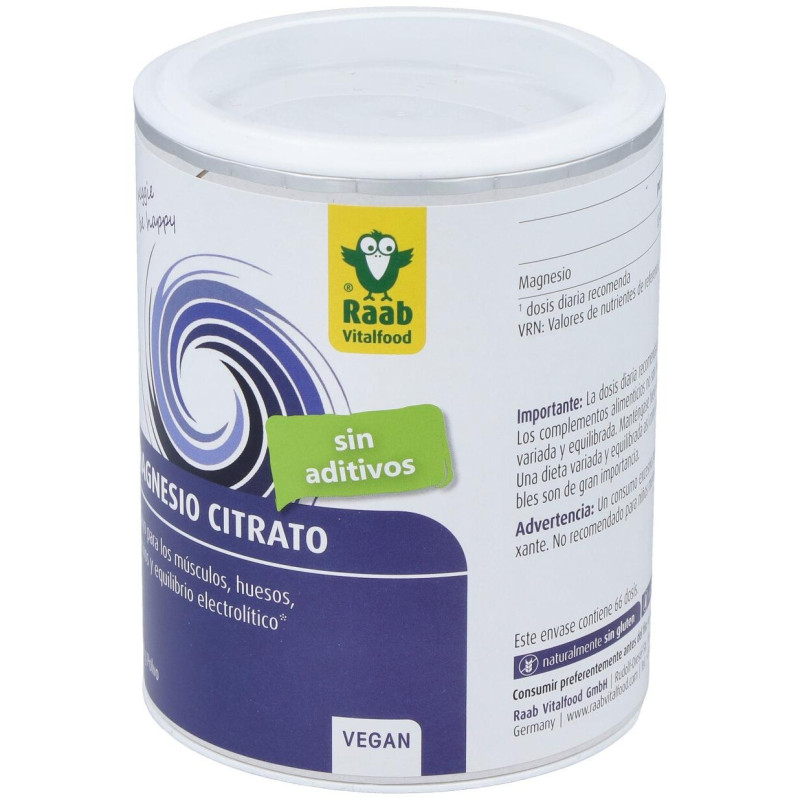 Citrato de Magnesio Polvo 200gr - Raab Vitalfood