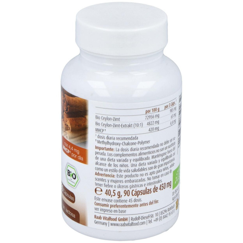 Canela 90cap. Bio - Raab Vitalfood