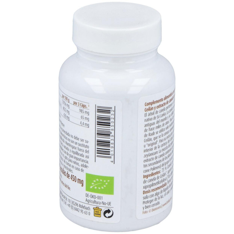 Canela 90cap. Bio - Raab Vitalfood