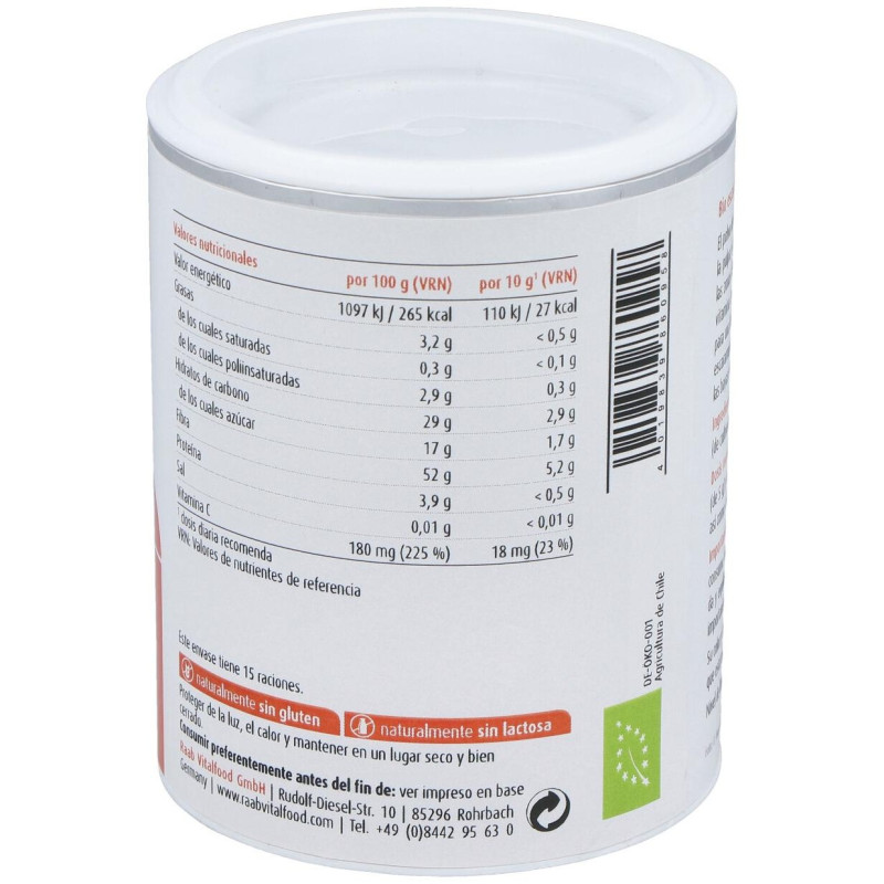 Escaramujo Polvo 150gr. Bio - Raab Vitalfood