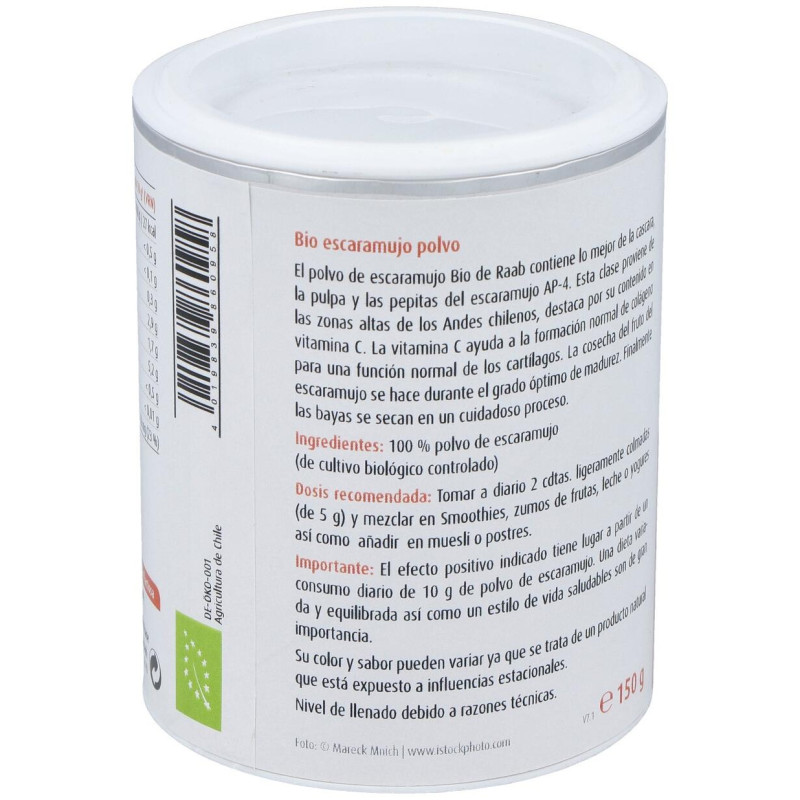 Escaramujo Polvo 150gr. Bio - Raab Vitalfood