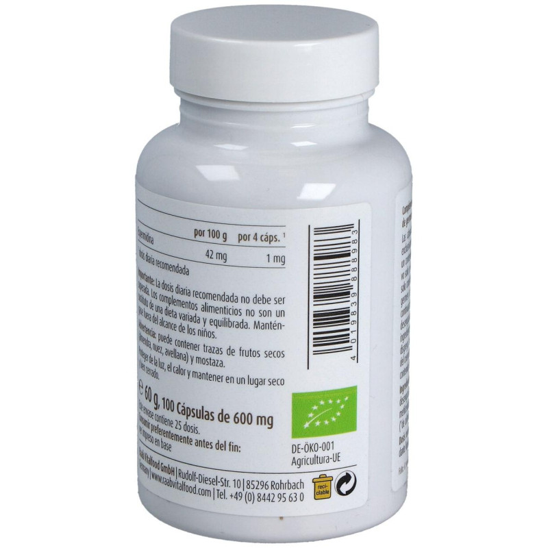 Espermidina Germen de Trigo 600mg 100caps - Raab Vitalfood