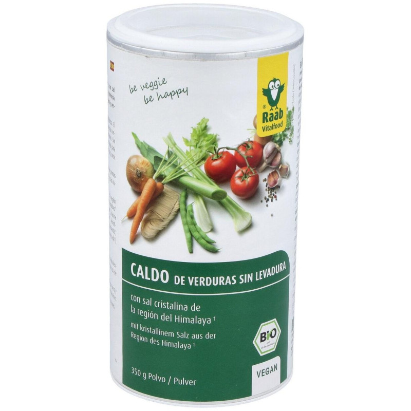 Caldo de Verduras sin Levadura Bote Bio 350g - Raab Vitalfood