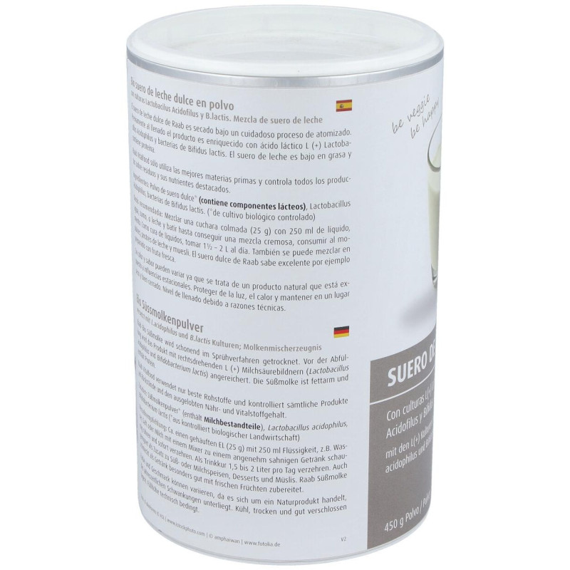 Raab Vitalfood Suero De Leche Dulce Natural Polvo 450G
