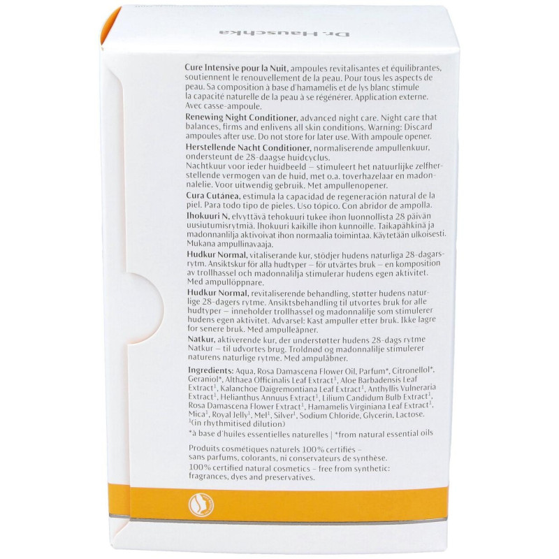 Cura Cutanea de Noche 50 Ampollas X 1 ml - Dr. Hauschka