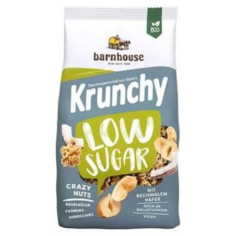 Muesli Krunchy Low Sugar Frutos Secos 375gr. Bio - Barnhouse
