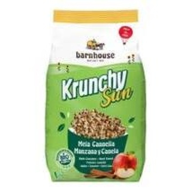 Muesli Krunchy Sun Manzana Canela 375g - Barnhouse