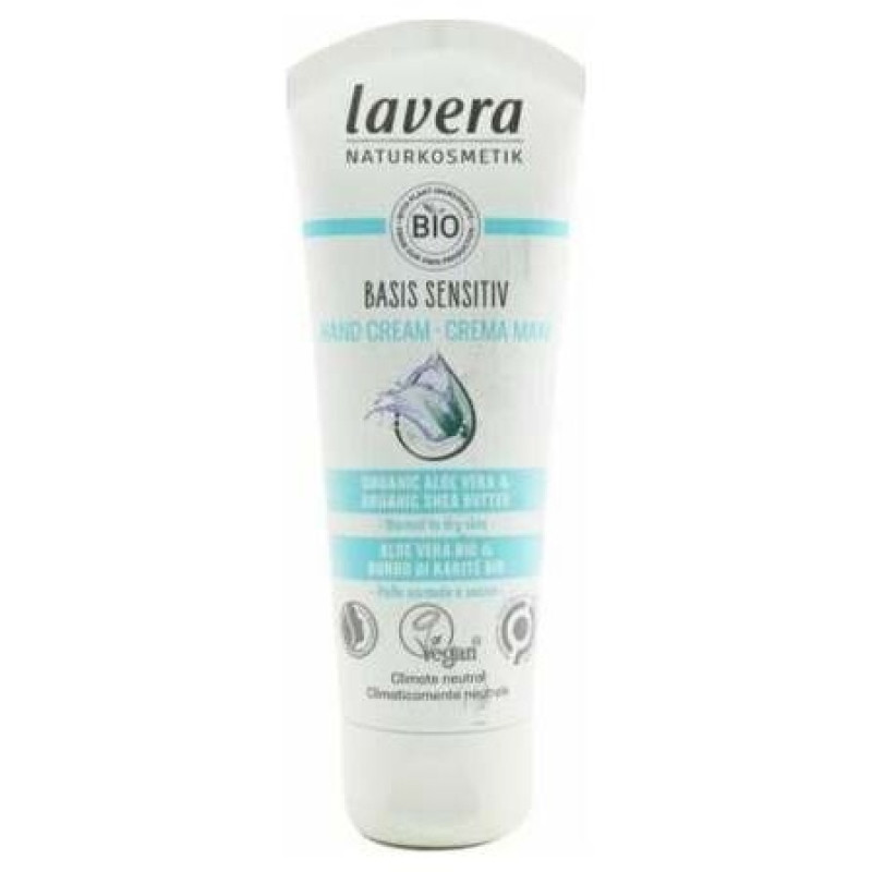 Basis Sensitiv Crema de Manos Aloe 75ml. Bio Vegan - Lavera