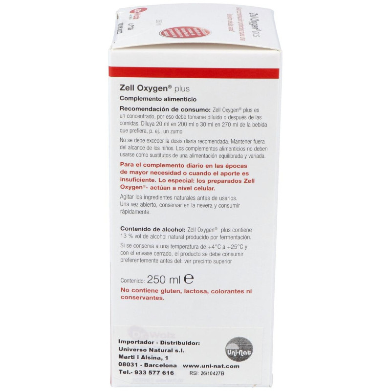 Zell Oxygen Plus 250ml - Dr. Wolz