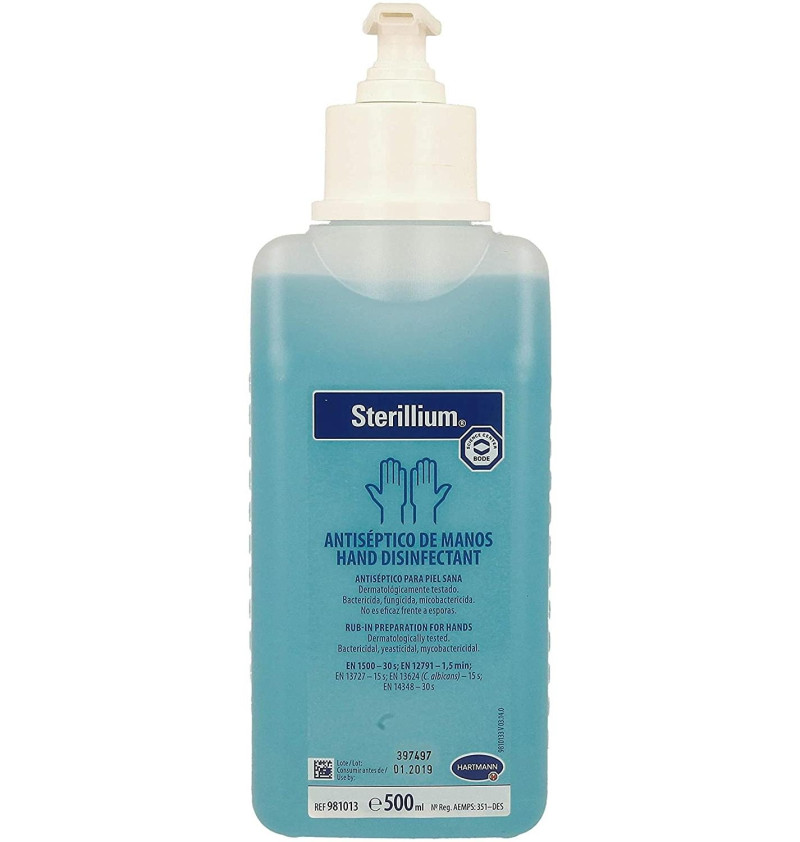Sterillium (1 Frasco con Valvula 500 ml) - Laboratorios Hartmann