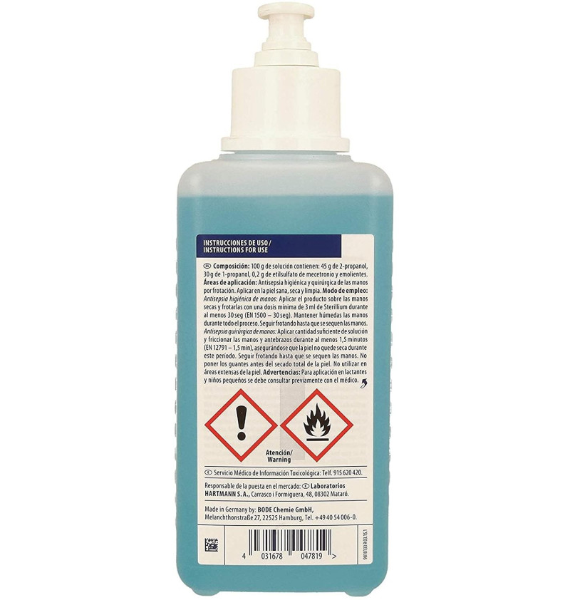 Sterillium (1 Frasco con Valvula 500 ml) - Laboratorios Hartmann