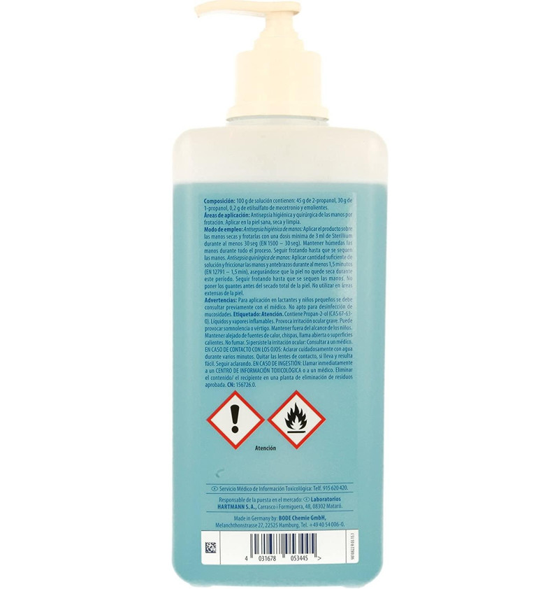 Sterillium (1 Frasco 1000 ml con Valvula) - Laboratorios Hartmann