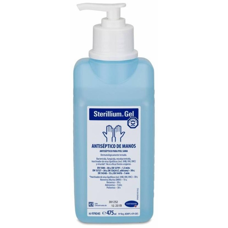 Sterillium Gel Biocida Antiséptico de Piel con Válvula, 475 ml - Hartmann
