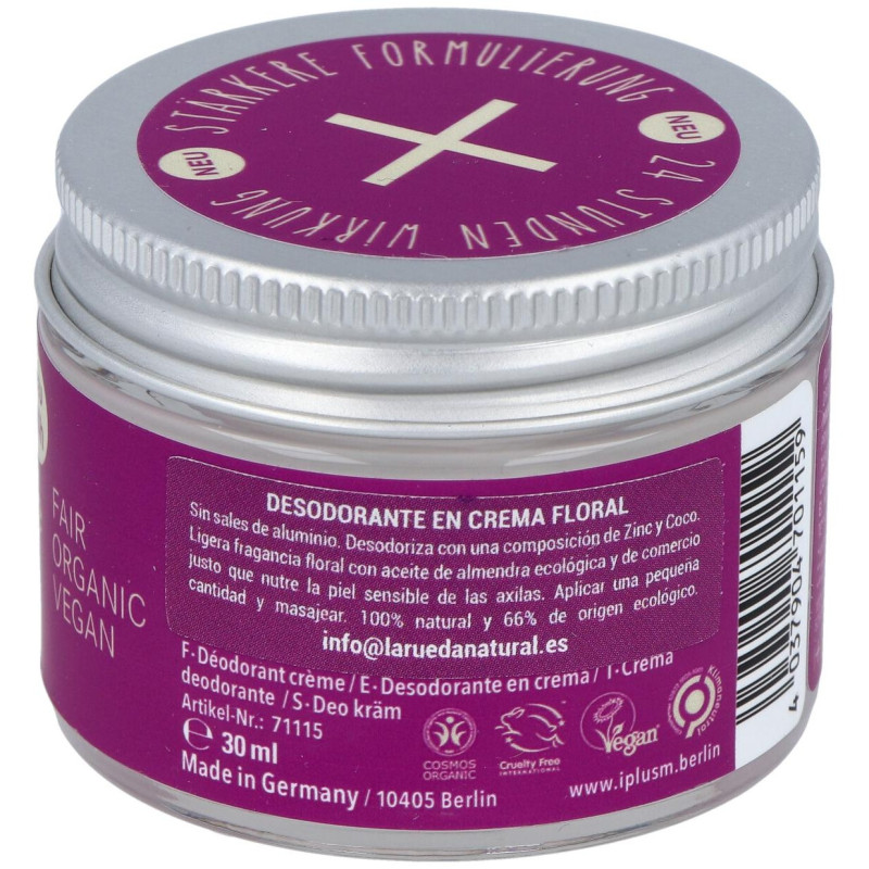 Desodorante Flora Crema 30ml - I+m Naturkosmetik Berlin