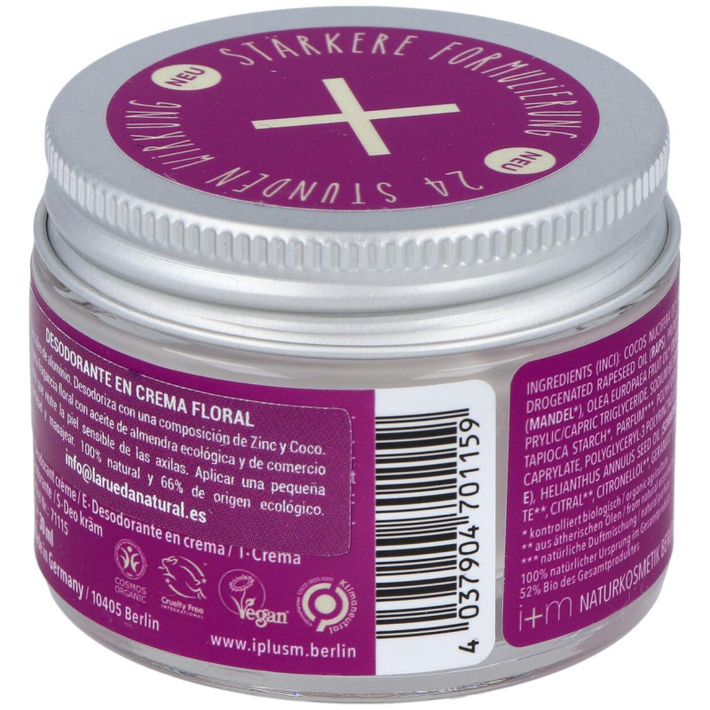 Desodorante Flora Crema 30ml - I+m Naturkosmetik Berlin