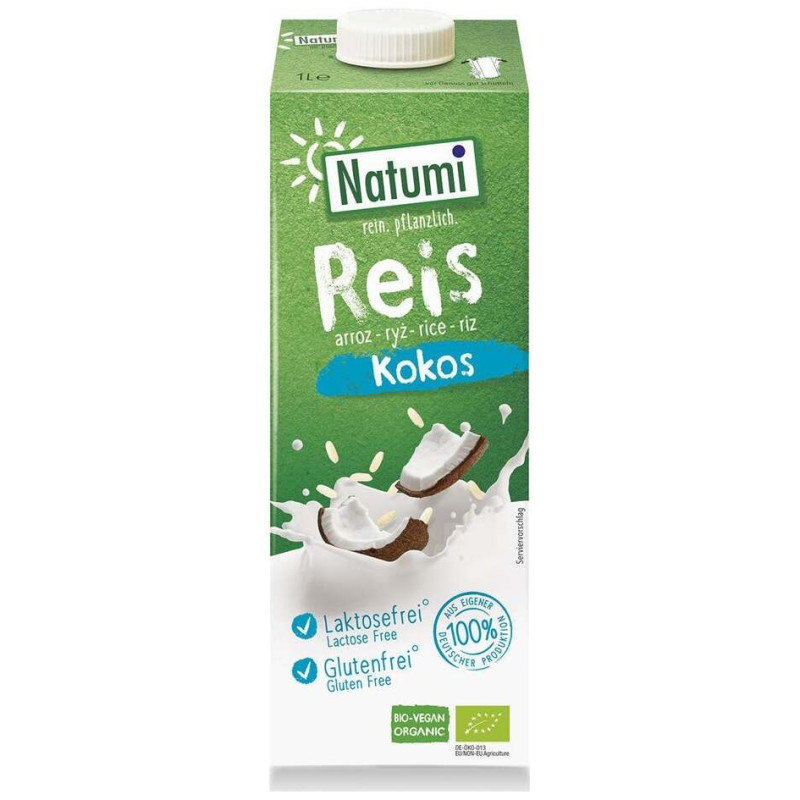 Bebida Vegetal de Arroz y Coco 1lt. Bio Sg Vegan - Natumi