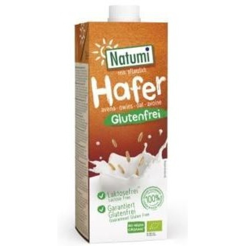 Bebida Vegetal de Avena sin Gluten 1lt 8uds. Bio - Natumi