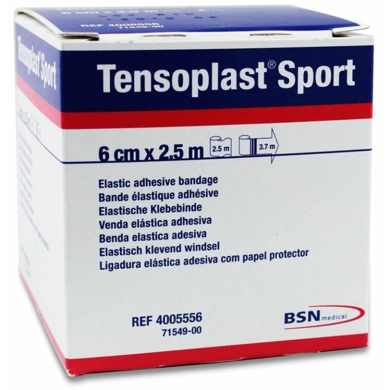 Tensoplast Sport Venda Elástica Adhesiva 6 cm X 2,5 M, 1 Ud - Venda